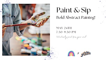 Imagem principal do evento Paint & Sip: Bold Abstracts