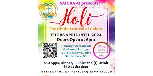 Imagen principal de SAICBA-Q Presents Holi