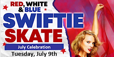 Red White and Blue Swiftie Skate 7/9/24