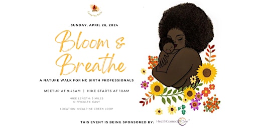 Imagem principal do evento Bloom & Breathe: A Nature Walk for North Carolina Birth Professionals