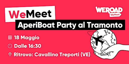 Imagem principal do evento WeMeet | AperiBoat Party al Tramonto