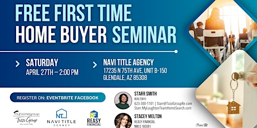 Imagen principal de First Time Home Buyer Seminar