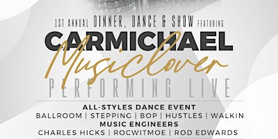 Imagem principal do evento Dinner, Dance & Show featuring Carmichael performing LIVE