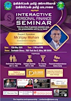 Imagem principal de Personal Finance Seminar - TouTube Star Vijay Mohan (Investment Insights)