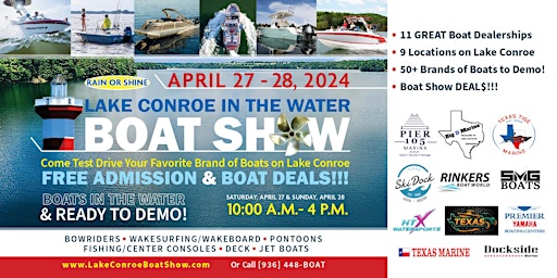 Image principale de 2024 Lake Conroe In The Water Boat Show