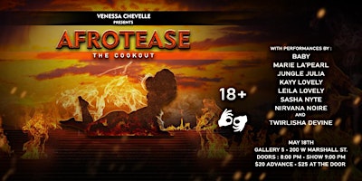 Imagem principal do evento Venessa Chevelle Presents Afrotease, The Cookout