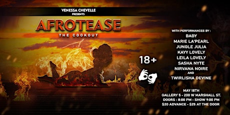 Primaire afbeelding van Venessa Chevelle Presents Afrotease, The Cookout