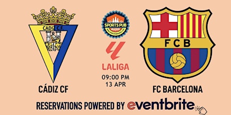 Cadiz v Barcelona | LaLiga - Sports Pub La Latina primary image