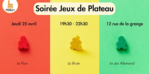 Hauptbild für Soirée Jeux de Plateau (Royaumes de l'Ouest)