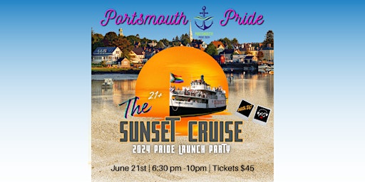 Hauptbild für Portsmouth Pride Launch Party- 21+ Sunset Cruise