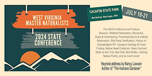 Imagem principal do evento 2024 WV Master Naturalist State Conference