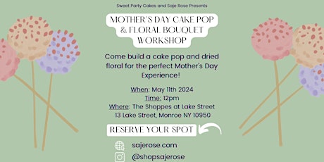 Mother's Day Cake Pop Bouquet Workshop