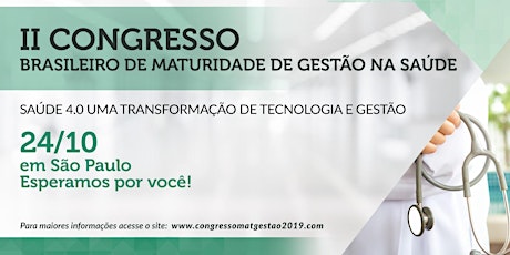 Imagem principal do evento II Congresso Brasileiro de Maturidade de Gestão na Saúde