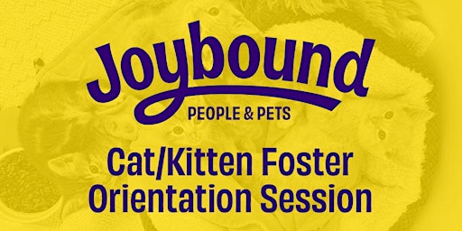 Image principale de Joybound Online Cat Foster Orientation 04/24/24 @ 12PM