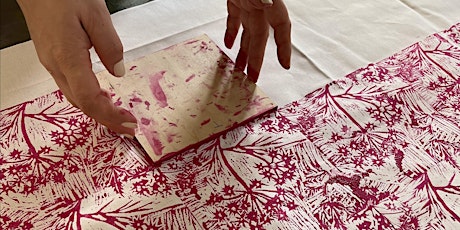 Create a repeat pattern with block printing