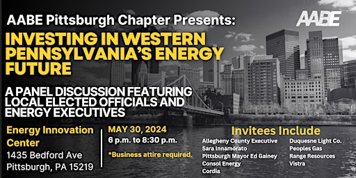 Imagem principal do evento Investing in Western PA's Energy Future