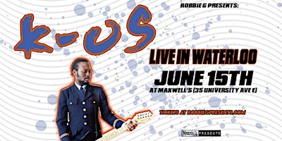 K-OS Live in Waterloo June 15th at Maxwell's  primärbild
