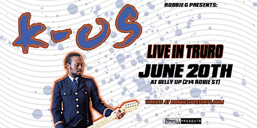 k-os Live in Truro June 20th at Belly Up primary image