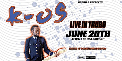 K-OS Live in Truro June 20th at Belly Up primary image