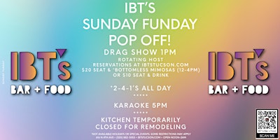 Immagine principale di IBT’s Sunday Funday • Pop Off! • Hosted by Diva 