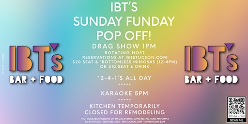 Image principale de IBT’s Sunday Funday • Pop Off! • Hosted by Diva