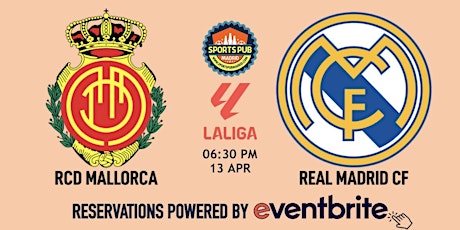 Mallorca v Real Madrid | LaLiga - Sports Pub Malasaña primary image