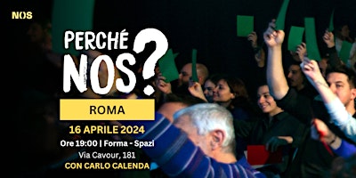 Imagem principal do evento PerchéNOS - ROMA