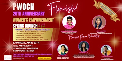 Primaire afbeelding van Flourish! PWOCN 20th Anniversary Women's Empowerment Brunch