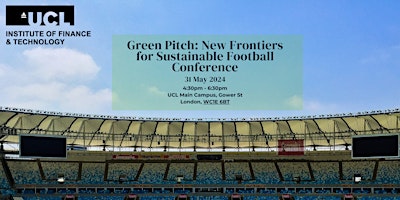 Imagem principal de Green Pitch: New Frontiers for Sustainable Football Conference