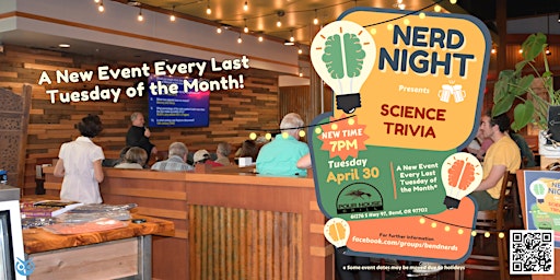 Immagine principale di Nerd Night Presents: Science Trivia - New Time! Prizes, food and brews. 