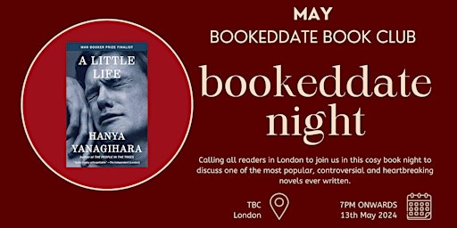 COSY LONDON BOOK CLUB - Discussing "A Little Life" by Hanya Yanagihara primary image