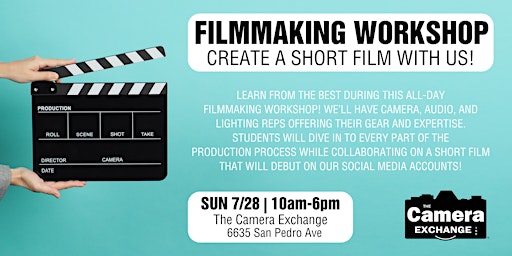 One-Day Intensive Filmmaking Workshop: Create a Short Film with Us! primary image