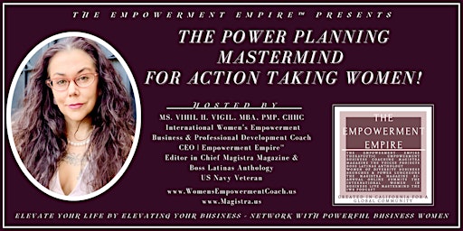 Primaire afbeelding van POWER PLANNING @The IWB Mastermind by Empowerment Coach Ms. Vihil H. Vigil