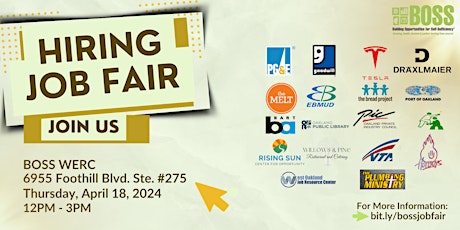 BOSS Job Fair - April 18, 2024 at The WERC