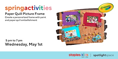 Immagine principale di Crayola "Create It Yourself" Paper Quill Picture Frame - Bayer's Lake 