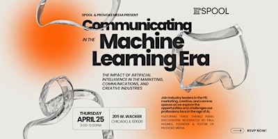 Imagem principal do evento Provoke Media: Communications & Marketing in the Machine Learning Era