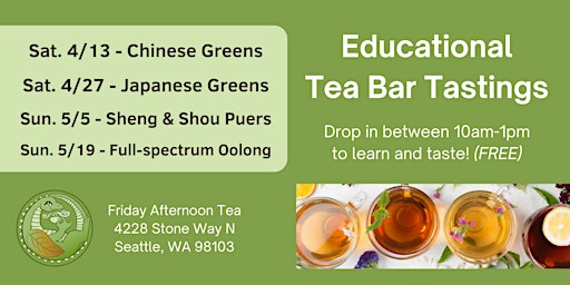 Image principale de Tea Bar Tasting - Full-Spectrum Oolongs