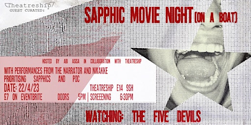 Imagem principal do evento GUEST CURATED: Abi Asisa's Sapphic Cinema - 'The Five Devils'