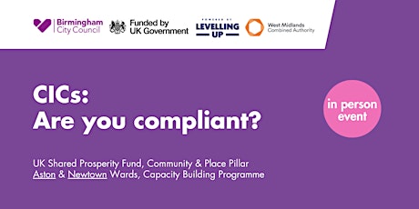 CICs: Are you compliant? CICS in Aston and Newtown - UKSPF