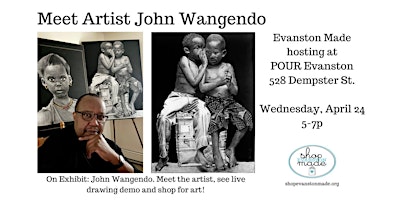 Imagem principal de Artist Reception for John Wangendo at Evanston POUR