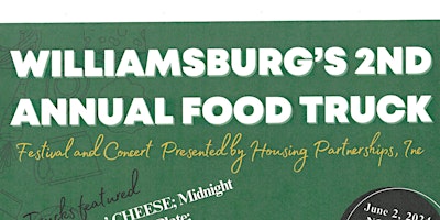 Williamsburg's 2nd Annual Food Truck Festival and Concert  primärbild
