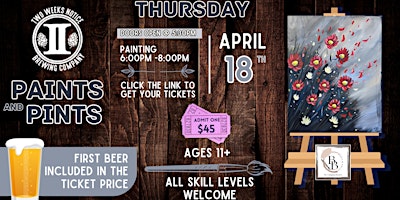 April Paint & Sip @ Two Weeks Notice Brewing Co. primary image