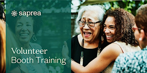 Saprea Booth Volunteer Training - An Opportunity for UT Volunteers primary image