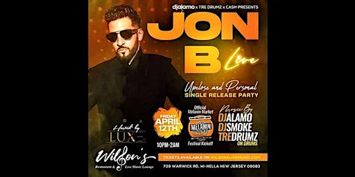 Jon B Live   Single Release Party   presented by Melanin Market !.! primary image