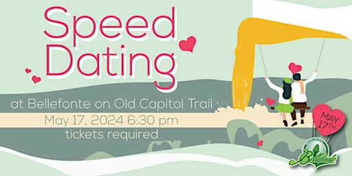 Primaire afbeelding van Speed Dating at Bellefonte on Old Capitol Trail (AGES 41+)
