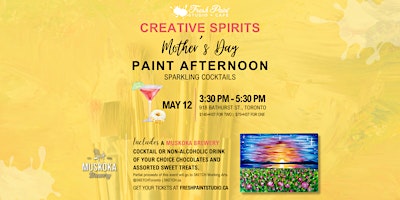 Imagem principal do evento Creative Spirits - Mother's Day Paint and Sip - Paint Night Event