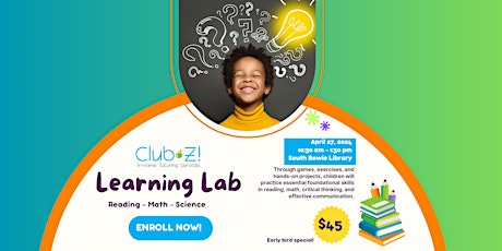 Club Z of Bowie: Learning Lab (K-5) - CANCELLED