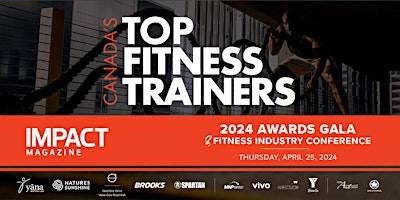 Immagine principale di 2024 Canada’s Top Fitness Trainers AWARDS GALA & Fitness Conference 