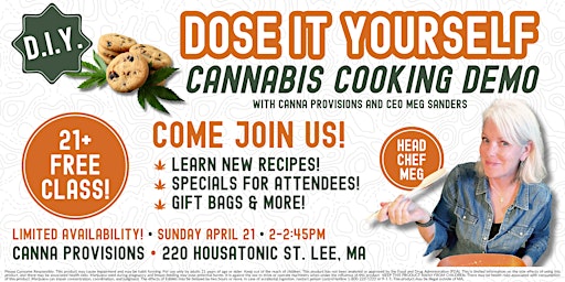 Imagem principal de Dose It Yourself Cannabis Cooking Demo with Canna Provisions Founder and CEO Meg Sanders