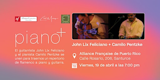 Imagen principal de Piano+: Concierto de flamenco con John Lix Feliciano y Camilo Pentzke